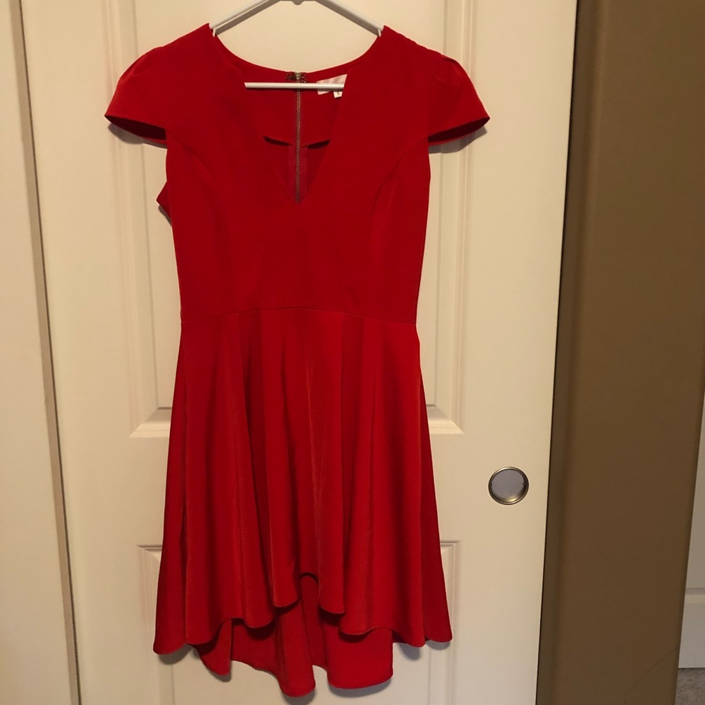 Fit & Flare and High/Low red dress
